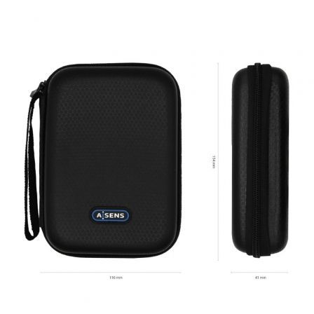 Aisens Estuche Protector para Disco Duro Externo y SSD 2.5, Negro ASBG-001-BK